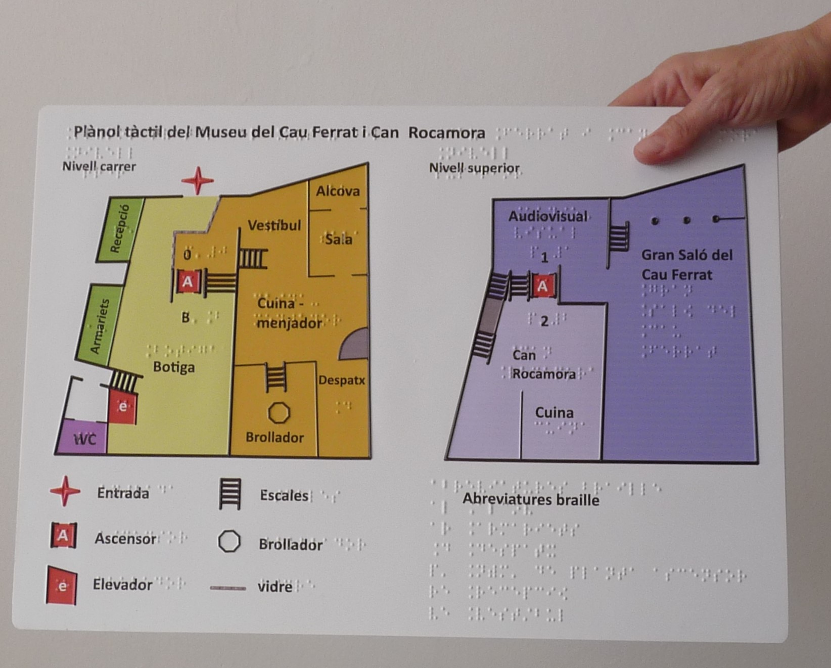 A floorplan of the Cau Ferrat museum in Sitges